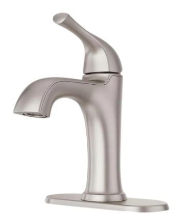 Photo 1 of *MISSING pop up piece*
Pfister Ladera Single-Hole Single-Handle Bathroom Faucet in Spot Defense Brushed Nickel