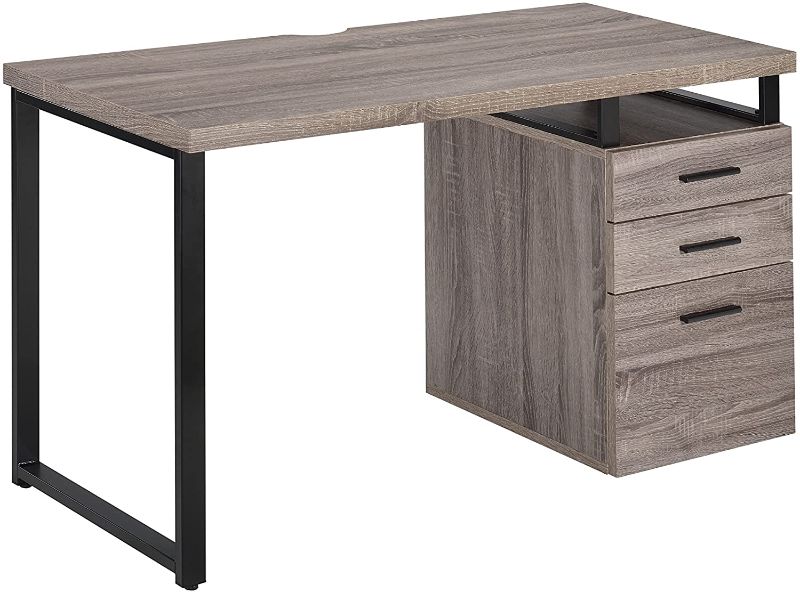 Photo 1 of ACME FURNITURE Coy Desk - - Gray Oak***SET NOT COMPLETE

