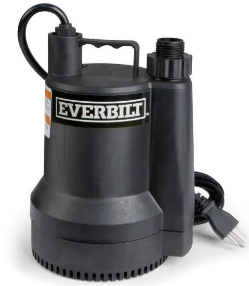 Photo 1 of 1/6 HP Plastic Submersible Utility Pump
