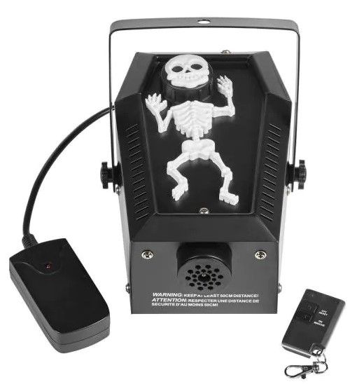 Photo 1 of 4.8 in. 400-Watt Coffin Skeleton Fog Machine
