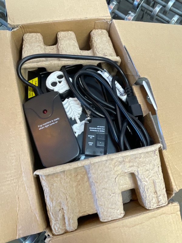 Photo 1 of 4.8 in. 400-Watt Coffin Skeleton Fog Machine
