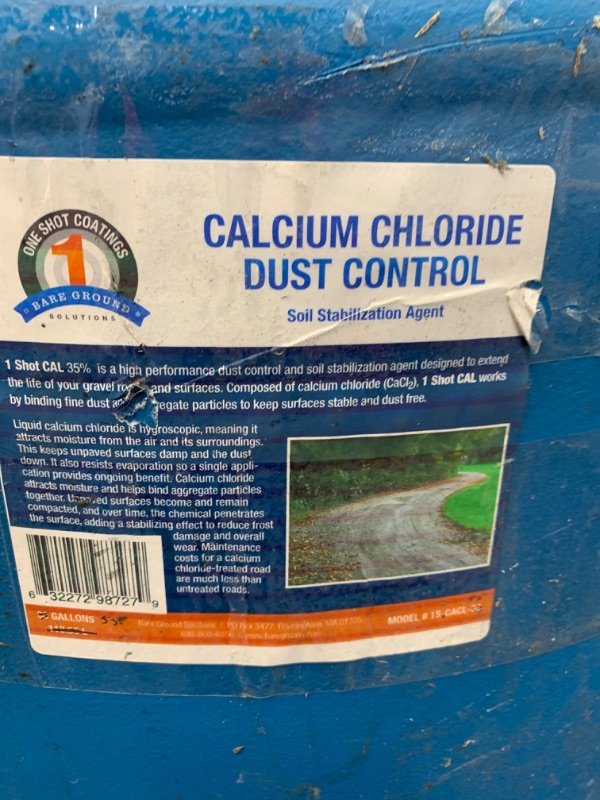 Photo 3 of 55 Gal. Drum of Calcium Chloride Liquid for Dust Control
