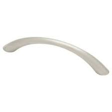 Photo 1 of  3-3/4 in. (96 mm) Center-to-Center White Contemporary Drawer Pull
SET OF 5 