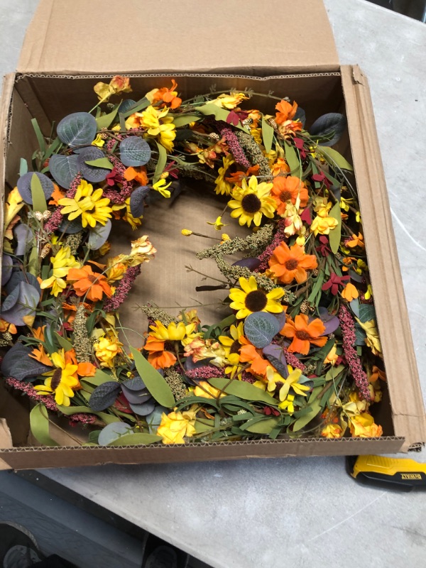 Photo 1 of ARTIFICAL FALL  WREATH