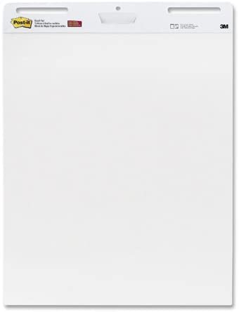 Photo 1 of Self-stick Easel Pads, Plain, 30 Shts, 25"x30", 2/CT, White, Sold as 1 Carton - 3M Self-stick Easel Pads, Plain, 30 Shts, 25"x30"