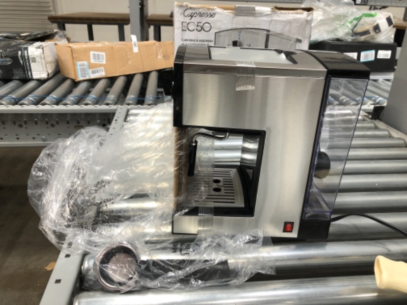 Photo 3 of ***PARTS ONLY*** CAPRESSO 117.05 Black/Silver Dual Drip 42 oz. Espresso Machine 11.5 x 7.5 x 11.5 inches
