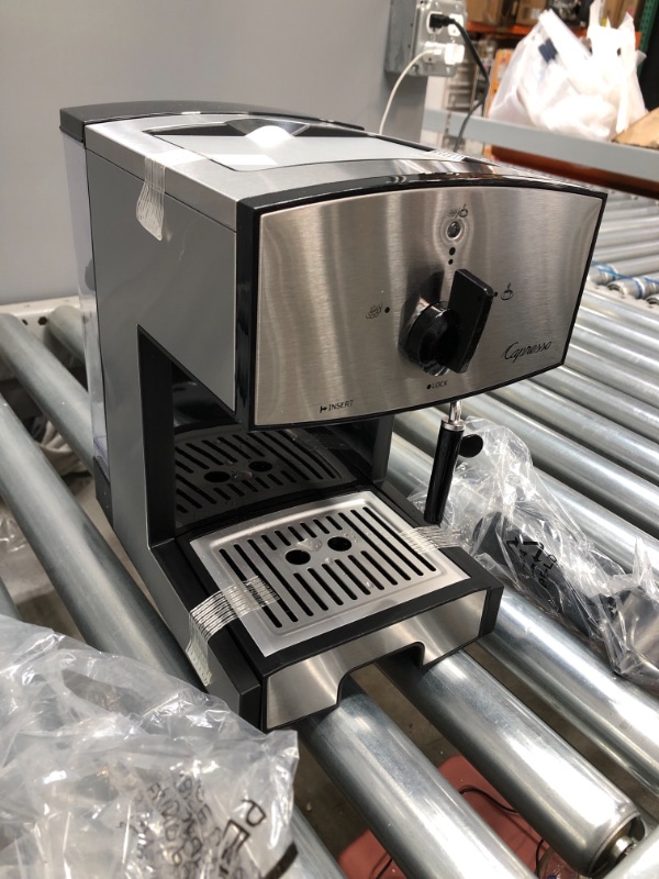 Photo 4 of ***PARTS ONLY*** CAPRESSO 117.05 Black/Silver Dual Drip 42 oz. Espresso Machine 11.5 x 7.5 x 11.5 inches
