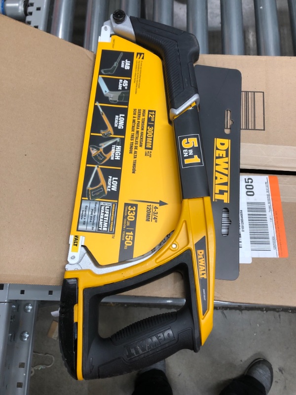 Photo 1 of 12 in. Tooth Saw with Plastic Handle 18.25 x 9.5 x 6.7 inches
