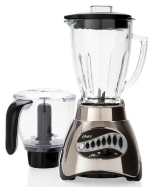 Photo 1 of Oster Classic Series 16-Speed Blender Plus Food Chopper, Glass Jar, Brushed Nickel