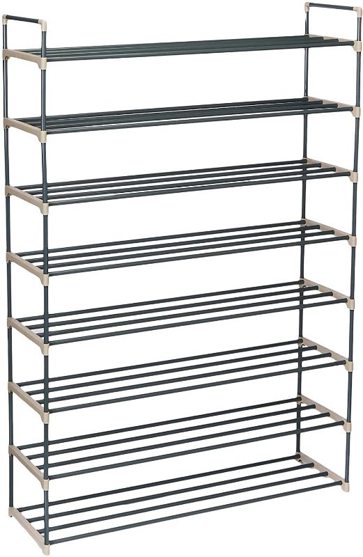 Photo 1 of *READ BELOW*Shoe Rack with 8 Shelves-Eight Tiers for 48 Pairs-For Bedroom, Entryway, Hallway, and Closet- Space Saving Storage and Organization by Home-Complete
