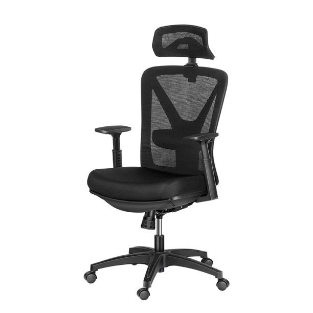 Photo 1 of Ergonomic Office Chair, Computer Desk Chair with Adjustable Lumbar Support, Breathable Mesh High Back and Padded Seat Desk Chair with Footrest
