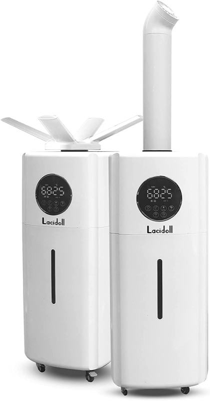 Photo 1 of *NOT FUNCTIONAL* LACIDOLL Large Humidifiers Whole-House Style Commercial&Industrial Humidifier 2000 sq.ft, 5.5Gal Plant Humidifier Cool Mist Top Fill Humidifier 21L 2000ML/H Dual 360° Nozzles 3 Speed