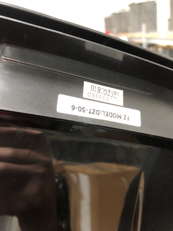 Photo 1 of NINESTARS DZT-50-6 Automatic Touchless Infrared Motion Sensor Trash Can, 13 Gal 50L, Stainless Steel Base (Rectangular, Black Lid)