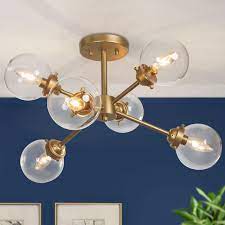 Photo 1 of  SEMI-FLUSH MOUNT CEILING LIGHT (5 LIGHTS ROUND))
