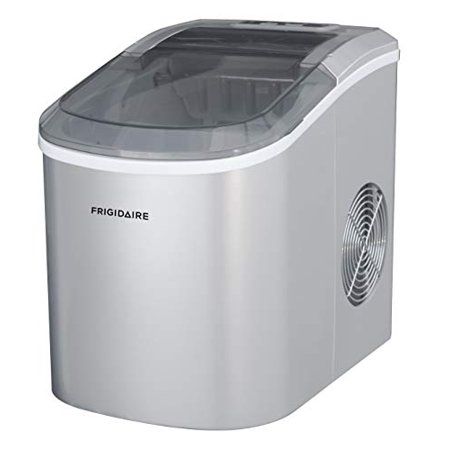 Photo 1 of Frigidaire EFIC206-TG-SILVER Compact Ice Maker, 26 Lb per Day, Silver
