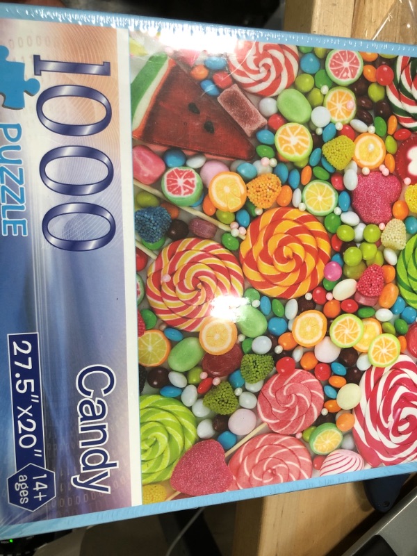 Photo 2 of BunMo 1000 Piece Puzzle for Adults. Puzzles for Adults 1000 Piece - Cascading Candies - 1000 Piece Puzzles Have Unique Pieces That Fit Together Perfectly. 1000 Piece Puzzles for Adults.
