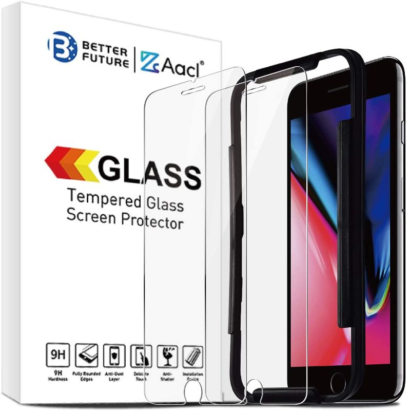 Photo 1 of Glass Screen Protector for iPhone 6/7/8, 4.7 Inch, 2 Pack, Tempered Glass Film, Not for Full Coverage
3 pack 