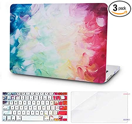 Photo 1 of KECC Compatible with MacBook Pro 13 inch Case 2016-2020 Release A2338 M1 A2289 A2251 Touch Bar Plastic Hard Shell + Keyboard Cover + Screen Protector (Fantasy)