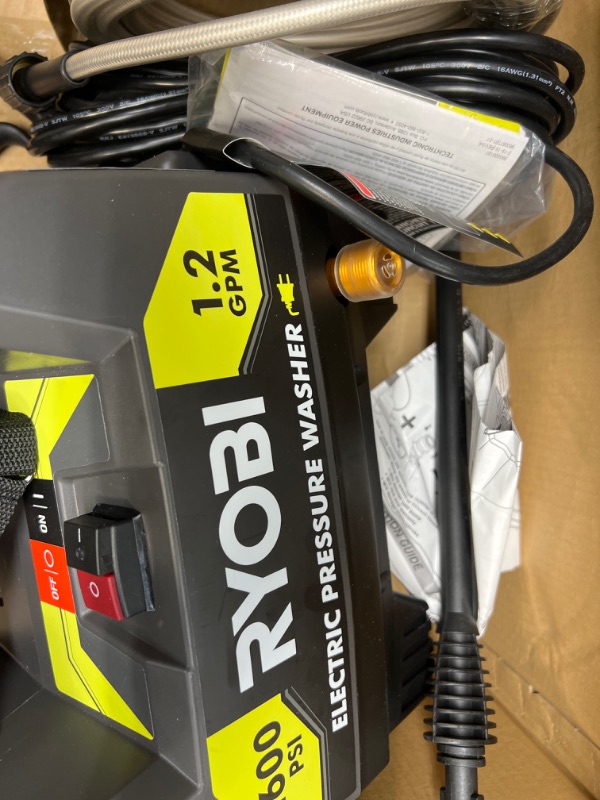 Photo 1 of 1,600 PSI 1.2 GPM Electric Pressure Washer