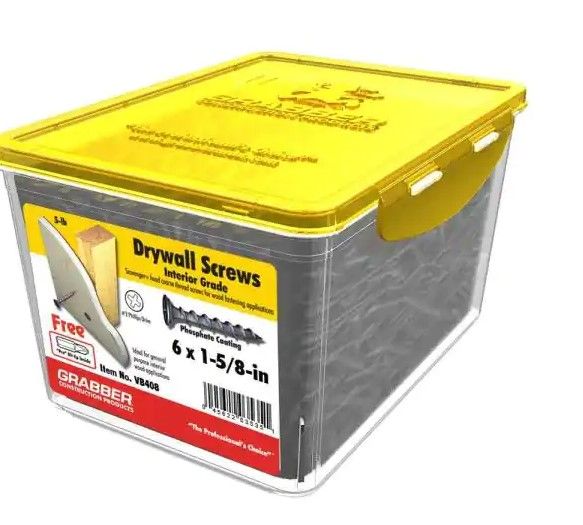 Photo 1 of #6 x 1-5/8 in. Coarse Drywall Screw (5 lb.-Pack)