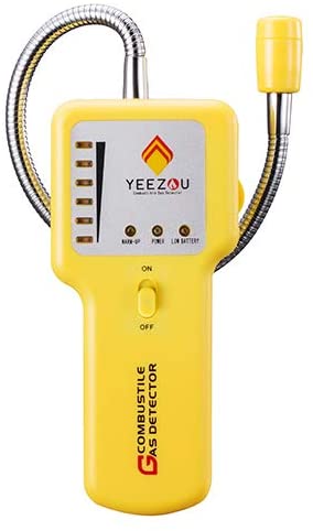 Photo 1 of Y201 Portable Propane Methane Natural Gas Leak Detector; Gas Sniffer to Locate Combustible Gas Leaks Source Like Fuel, LPG,LNG, Butane,Sewer Gas; Sound & Visual Alarm; Flexible Sensor Probe
