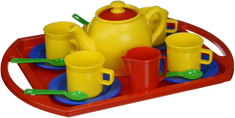 Photo 1 of Dantoy Deluxe Durable Plastic Tea Set - 18 Pieces
