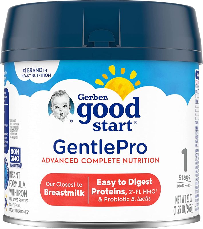 Photo 1 of BEST Y 07/22/2022
Gerber Good Start Baby Formula Powder, GentlePro Probiotics, Stage 1, 24 Ounce
