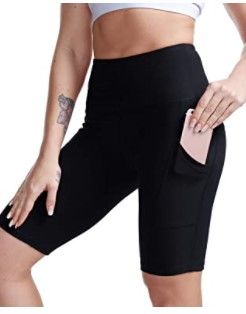 Photo 1 of High Waisted Yoga Shorts for Women Tummy Control Workout Running Biker Shorts XS
