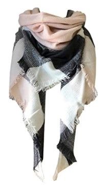 Photo 1 of FIVE PACK: Wander Agio Womens Warm Long Shawl Winter Wraps Large Scarves Knit Cashmere Feel Plaid Triangle Scarf
