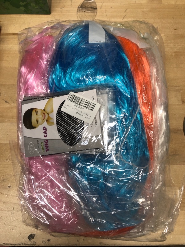 Photo 2 of DIYI Wigs 6 Pack, Colored Wig and Colorful Wigs, Neon Wigs for Women, Party Wigs, Bachelorette Party Decorations Supplies Favors – You will get 6 Pack Free Wig Cap 9.84 x 5.91 x 0.67 inches

