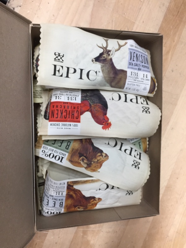 Photo 2 of **BEST BY 02-22-2022**EPIC Bars, Variety Pack (Chicken, Beef, Venison), Keto-Friendly, 12 ct
