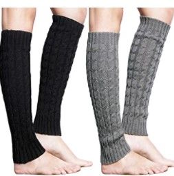 Photo 1 of 3 2packs Loritta  Women Knit Leg Warmers Winter Warm Long Boot Socks