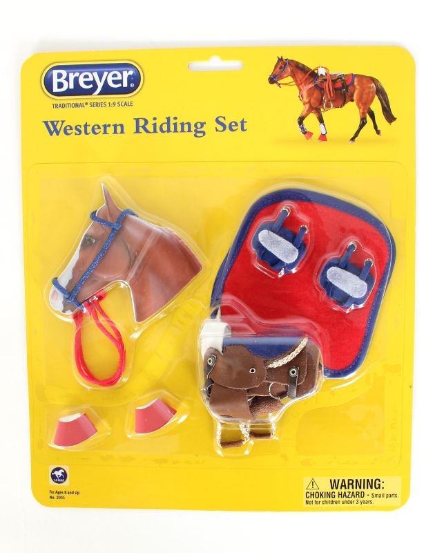 Photo 1 of BUNDLE OF 3 Breyer Western Riding Set in Hot Colors
