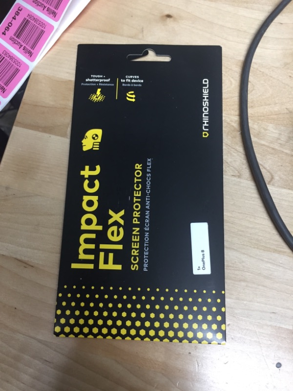 Photo 2 of RhinoShield Screen Protector compatible with [OnePlus 8] | Impact Flex - Edge to Edge/Impact Damping - Clear and Scratch Resistant Screen Protection
