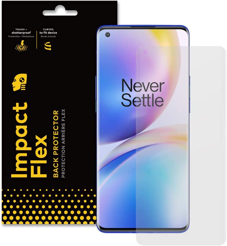 Photo 1 of RhinoShield Screen Protector compatible with [OnePlus 8] | Impact Flex - Edge to Edge/Impact Damping - Clear and Scratch Resistant Screen Protection
