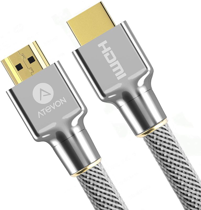 Photo 2 of BUNDLE HDMI Cable 3 ft– 4K High Speed 18Gbps HDMI 2.0 Cable – 4K HDR, 3D, 2160P, 1080P, Ethernet–28AWG Braided HDMI Cord – Audio Return(ARC) Compatible UHD, PC, Fire TV, Sliver
AND, Verbatim Wireless Travel Mouse, Mini, Graphite
