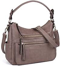 Photo 1 of Large Hobo Bags for Women Large Capacity Crossbody Purse with Adjustable Strap Satchel Shoulder Bag for Women Leather Travel 11.8" x 4.5" x 10.2"(L x W x H) ; Strap Height: 24.4"
