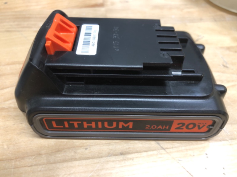 Photo 2 of 
BLACK+DECKER 20V MAX* POWERCONNECT 2.0Ah Lithium Ion Battery (LBXR2020-OPE)