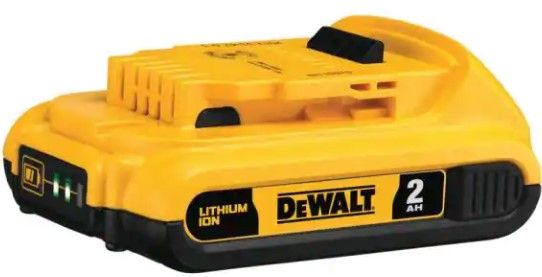 Photo 1 of (DCB203)
DEWALT
20-Volt MAX Compact Lithium-Ion 2.0Ah Battery Pack