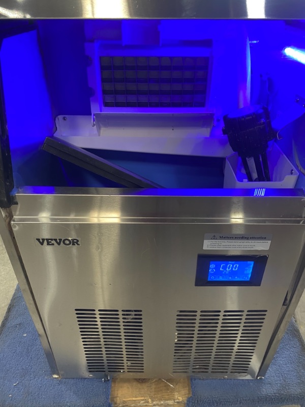 Photo 1 of 
VEVOR 110V Commercial ice Maker 110-120LBS/24H with 33LBS Bin and Electric Water Drain Pump