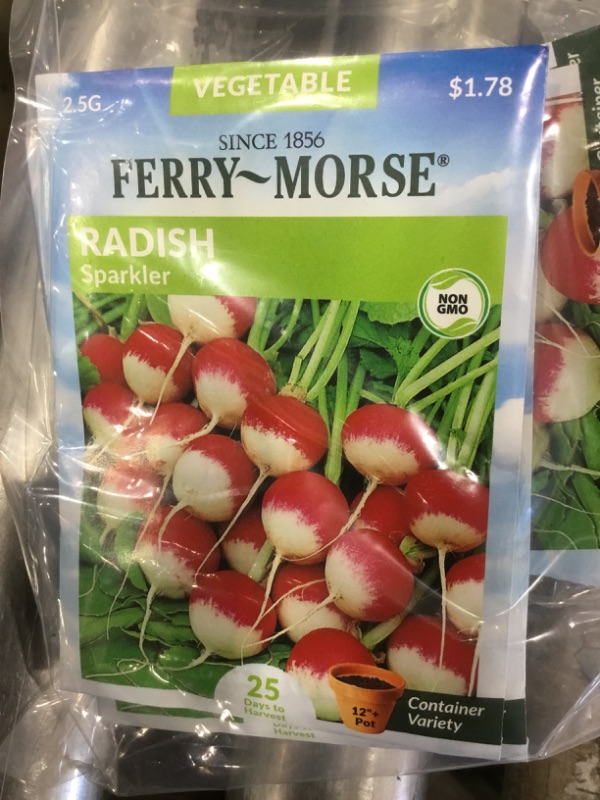 Photo 2 of 15 PACK, NO RETURNS NONREFUDABLE
Ferry-Morse
Radish Sparkler Seed