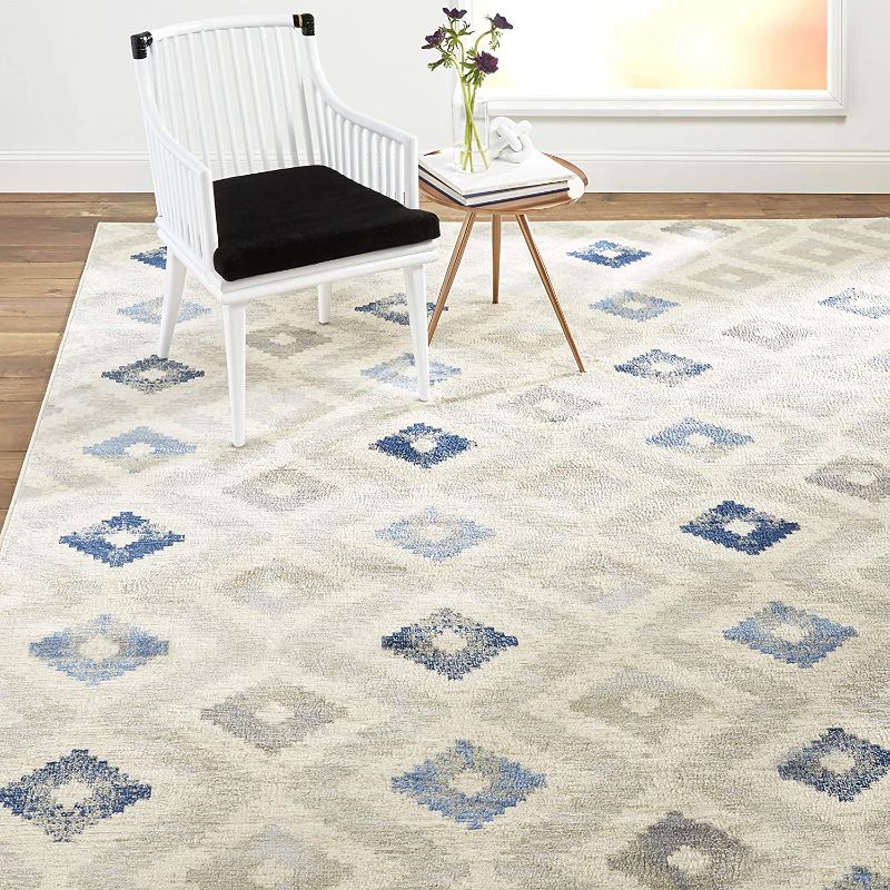 Photo 1 of ***FACTORY WRAPPED*** Home Dynamix Melrose Maritza Area Rug, 5x7, Blue/Ivory
