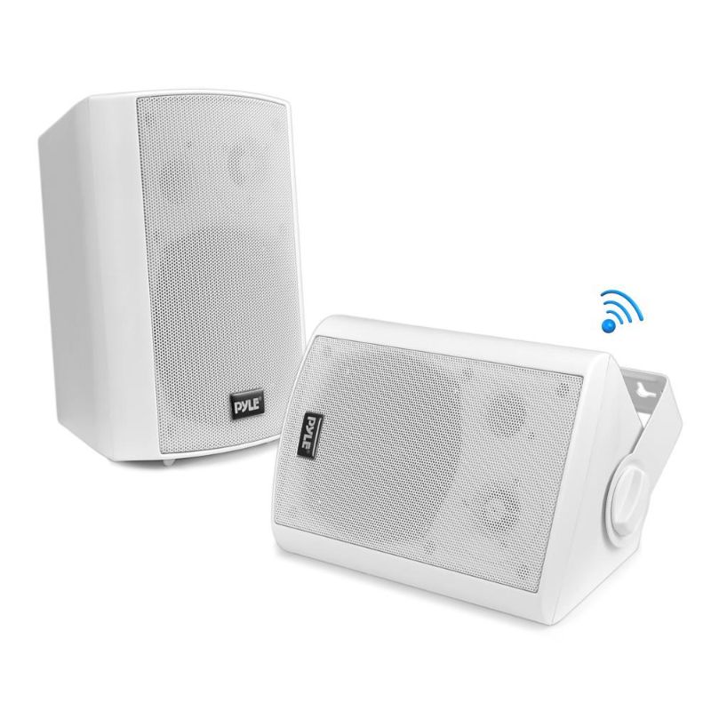 Photo 1 of PYLE HOME PDWR61BTWT 6.5" Indoor Outdoor Wall-Mount Bluetooth(R) Speaker System (White)
