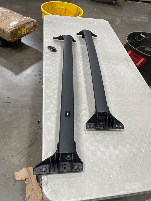 Photo 2 of ***MISSING END PIECES, 45 INCH*** Autekcomma Heavy Duty Roof Rack Crossbar Replacement for Toyota Highlander 2020 -2022 XLE Limited Platinum,Anti Theft Mechanism Lock with Max 260 lbs Loading Weight Crossbar( Sold as 1 Pair)
