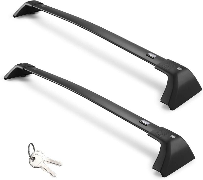 Photo 1 of ***MISSING END PIECES, 45 INCH*** Autekcomma Heavy Duty Roof Rack Crossbar Replacement for Toyota Highlander 2020 -2022 XLE Limited Platinum,Anti Theft Mechanism Lock with Max 260 lbs Loading Weight Crossbar( Sold as 1 Pair)
