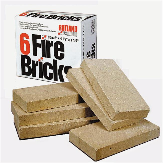 Photo 1 of ***SOME BRICKS ARE DAMAGED*** Rutland 604-1 Fire Bricks, Ceramic
