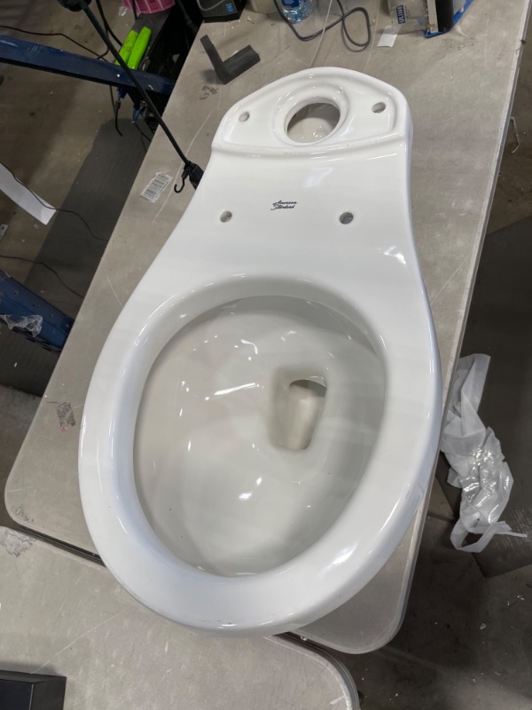 Photo 5 of H2Option Siphonic Dual Flush Round Front Toilet Bowl Only in White
