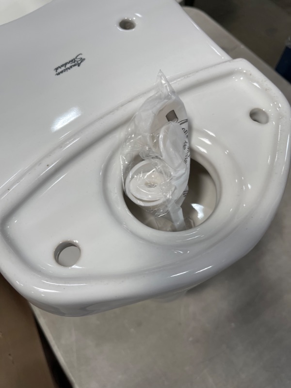 Photo 1 of H2Option Siphonic Dual Flush Round Front Toilet Bowl Only in White
