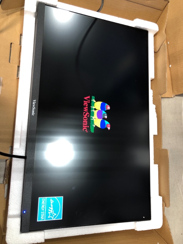 Photo 2 of ViewSonic VA2447-MH 24 Inch Full HD 1080p Monitor with Ultra-Thin Bezel, Adaptive Sync, 75Hz, Eye Care, and HDMI, VGA Inputs for Home and Office
