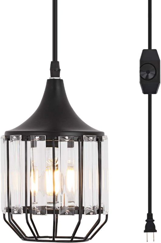 Photo 1 of (stock image for reference only not exact product) 
general post 
hanging pendant light one light bulb with cage 